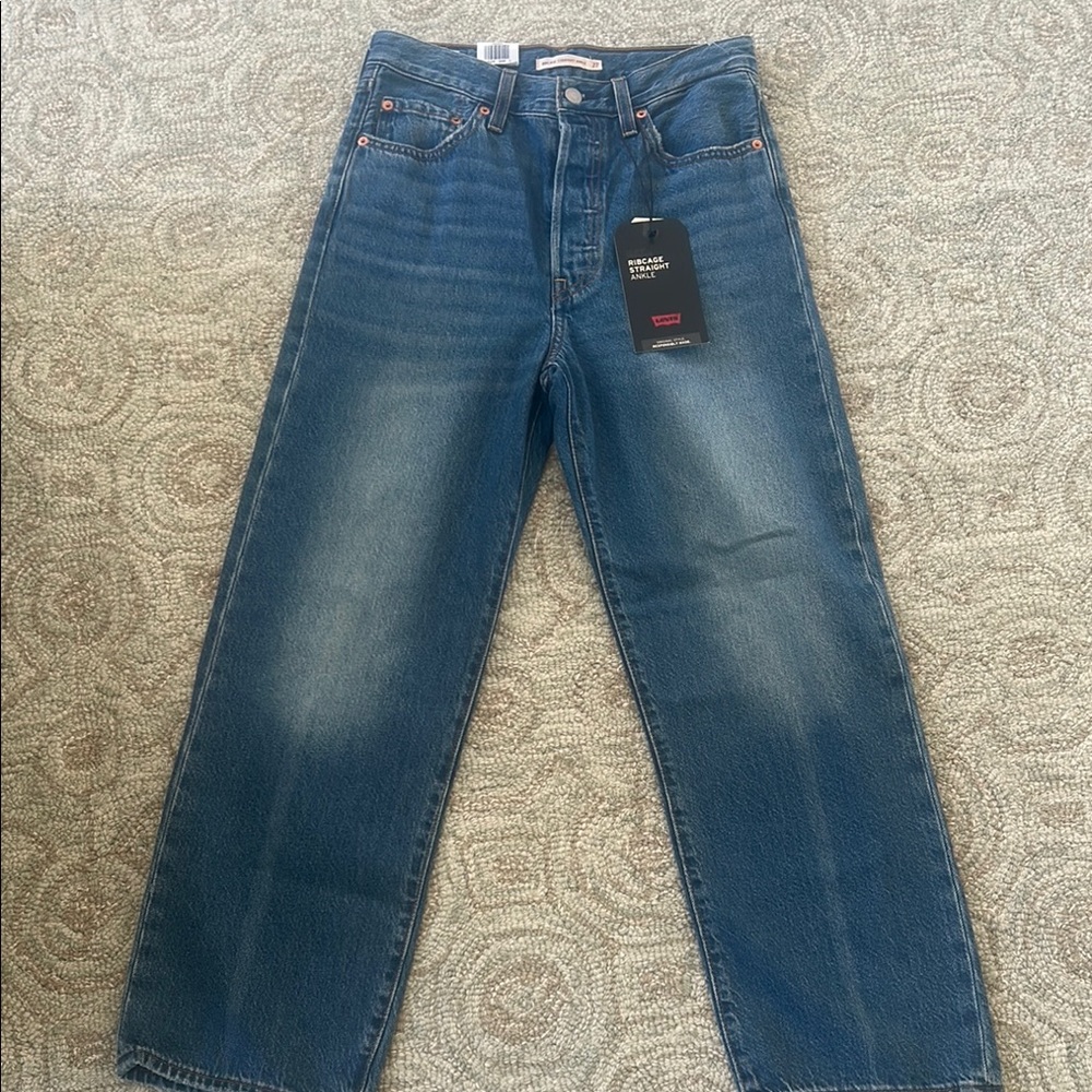 Levi's Blue Flare Wide Leg Jeans